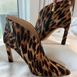 Vince Camuto Leopard Print Booties